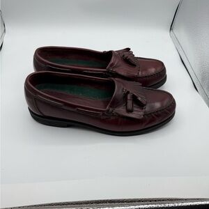 Rockport Men’s Burgundy Leather Tassel Loafers Sz 9.5M